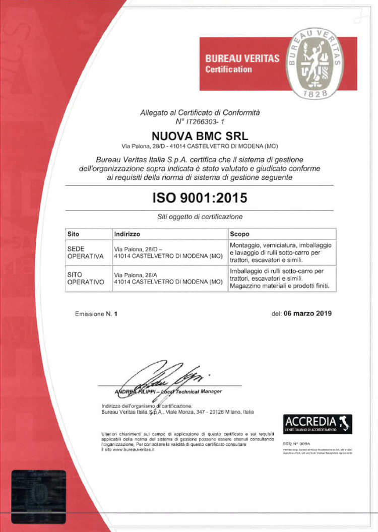 ISO 9001:2015 Allegato